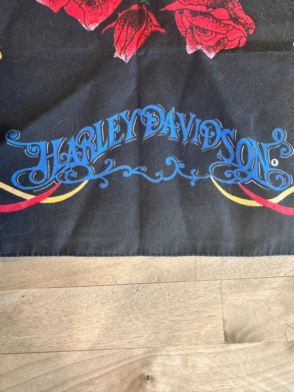 Harley-Davidson Black Bandana with Blue Accents